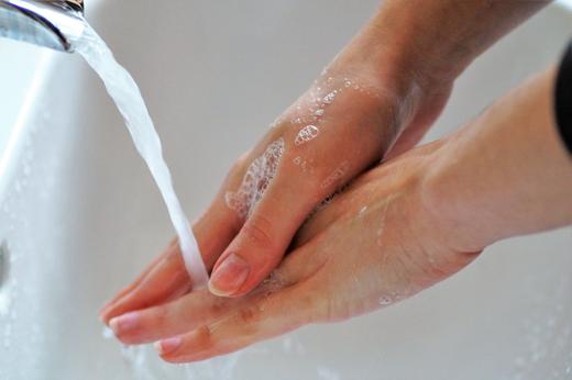 Hand washing for disease prevention